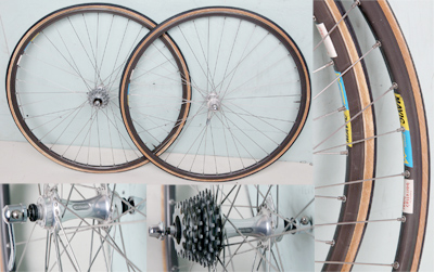 Paire De Roues Mavic Open 4CD, 28 Pouces, 7 Vitesses, Frein Jante, Made In France